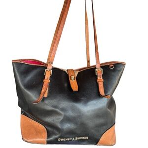 Dooney & Bourke Black and Tan Tote